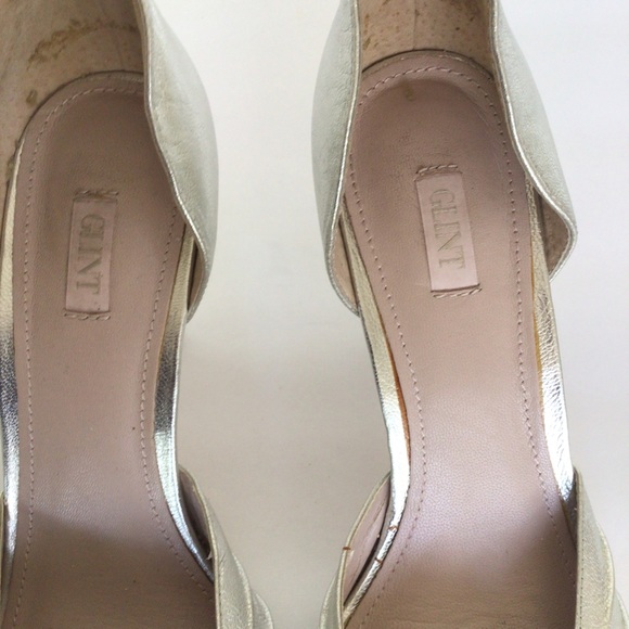 NORDSTROM GLINT SILVER WEDDING HEELS SIZE 9.5 - Picture 11 of 13